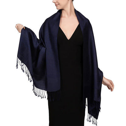 Buddhist Blessing Tibetan Cashew Jacquard Tassels Shawl Spring Fall Winter Warm Cozy Scarf Wrap