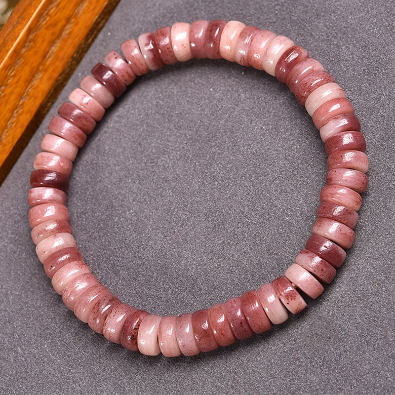 Buddhist Blessing Natural Tibetan Camel Bone Purple Blood Beads Keep Away Evil Spirits Bracelet
