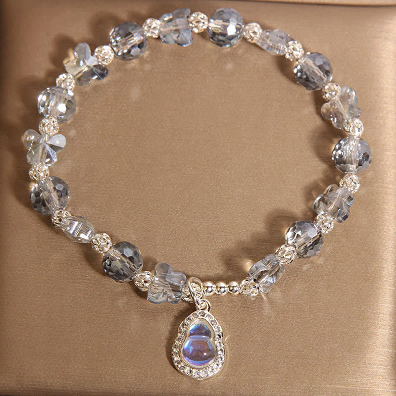 Buddhist Blessing Butterfly Gourd Amethyst Citrine Labradorite Balance Bracelet