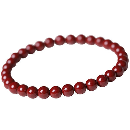 Buddhist Blessing Gourd Pearl Cinnabar Blessing Beads Bracelet