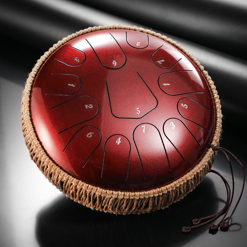Buddhist Blessing Steel Tongue Drum Sound Healing Meditation Drum Kit 13 Note 12 Inch Percussion Instrument