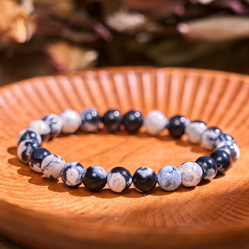 Buddhist Blessing Stone Orca Agate Protection Bracelet