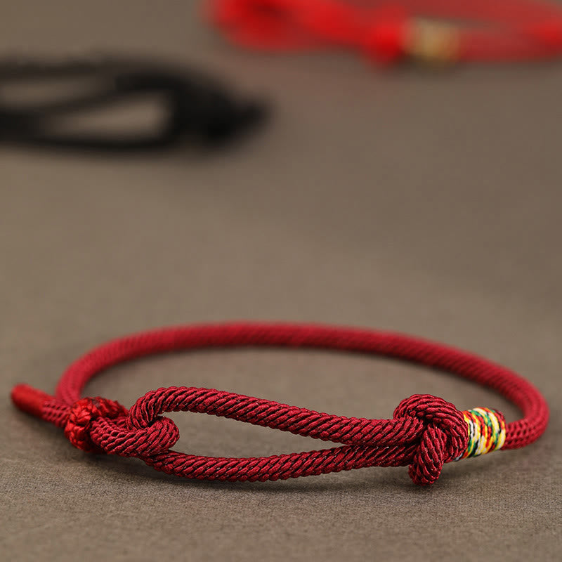 Buddhist Blessing Red String 925 Sterling Silver 999 Sterling Silver Coin Luck Bracelet