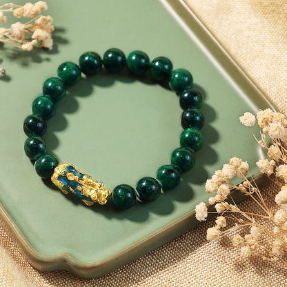 Buddhist Blessing FengShui PiXiu Jade Protection Bracelet