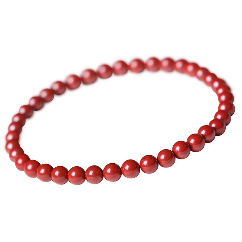 Buddhist Blessing Gourd Pearl Cinnabar Blessing Beads Bracelet