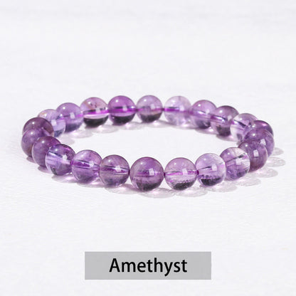 Buddhist Blessing Various Crystal Stone Amethyst Green Aventurine Rose Quartz Healing Bracelet