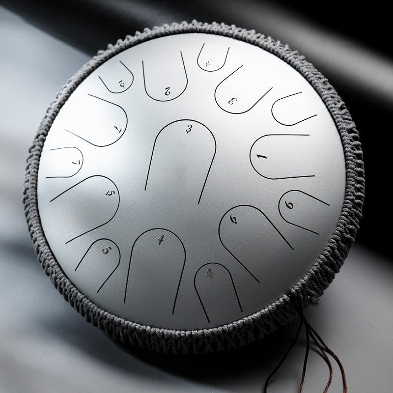 Buddhist Blessing Steel Tongue Drum Sound Healing Mindfulness Meditation Drum Kit 15 Note 14 Inch Percussion Instrument