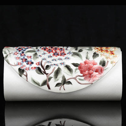 Buddhist Blessing Hydrangea Su Embroidery Wedding Shopping Wallet Purse Handbag Crossbody Bag