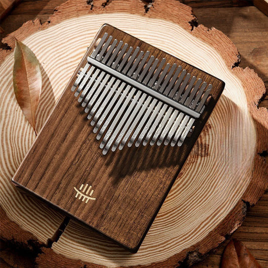 Buddhist Blessing 21 Keys Kalimba Thumb Piano Walnut Portable Finger Piano