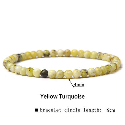 Buddhist Blessing 4mm Various Stone Crystal Mini Beads Healing Bracelet