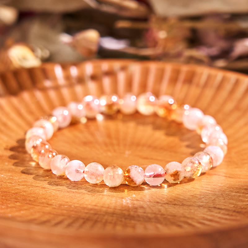 Buddhist Blessing Boost Vitality Warm Color Series Positive Courage Bracelet