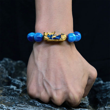 Buddhist Blessing Colorful Sea Willow Color Change PiXiu Positive Healing Bracelet