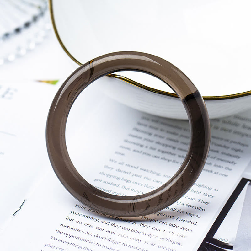 Buddhist Blessing lce Obsidian Courage Bracelet Bangle