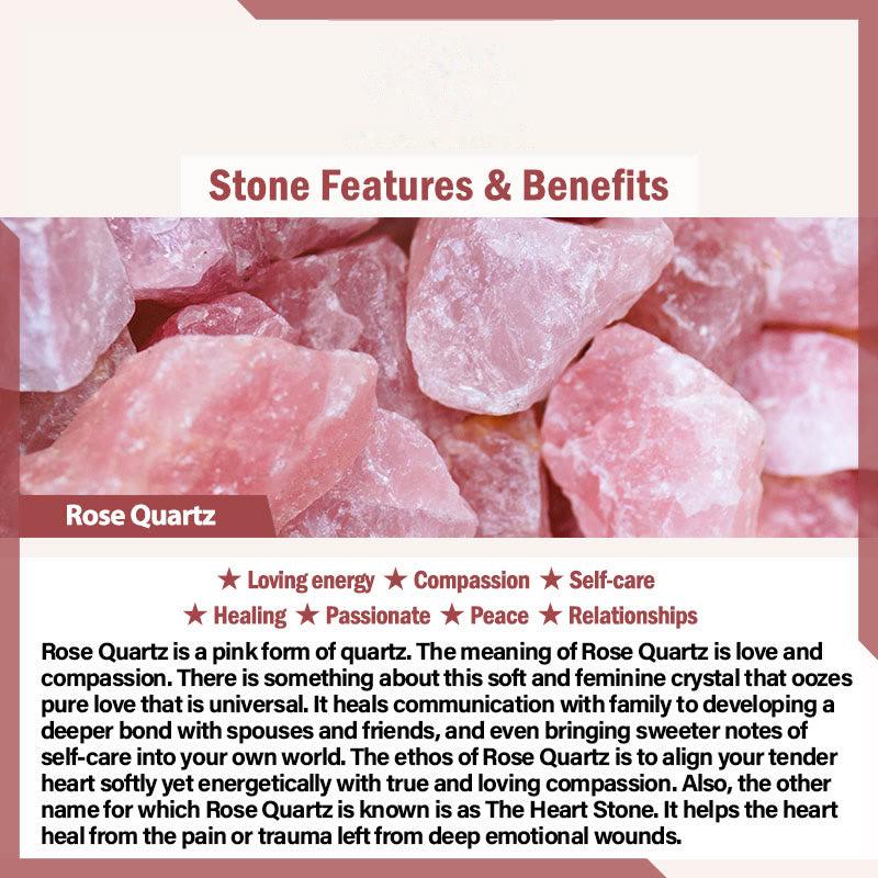 Buddhist Blessing Various Crystal Stone Amethyst Green Aventurine Rose Quartz Healing Bracelet