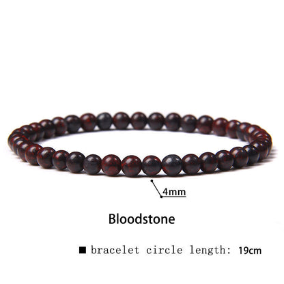 Buddhist Blessing 4mm Various Stone Crystal Mini Beads Healing Bracelet