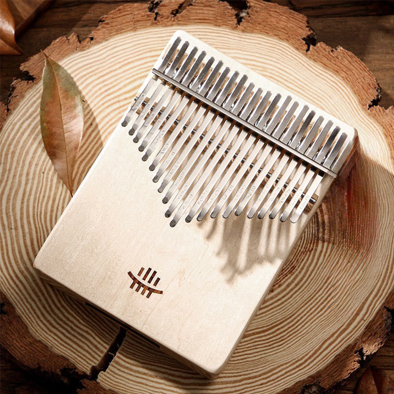 Buddhist Blessing Kalimba 21 Keys Thumb Piano Acacia Maple Sapele Wood Portable Finger Piano