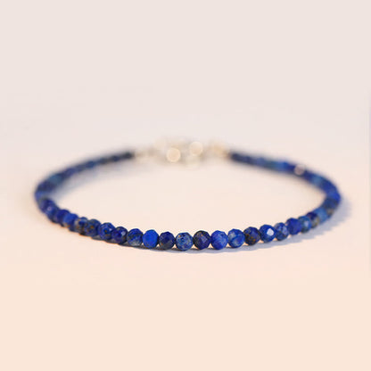 Buddhist Blessing Small Lazurite Ultra-Thin Beads Balance Bracelet