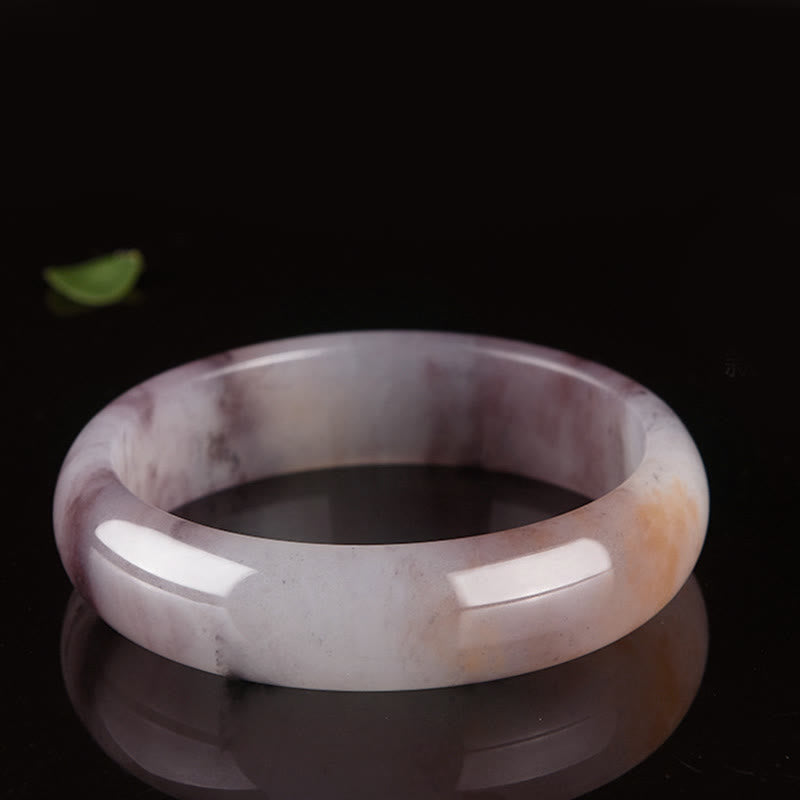 Buddha Stones Purple Jade Happiness Protection Bracelet Bangle