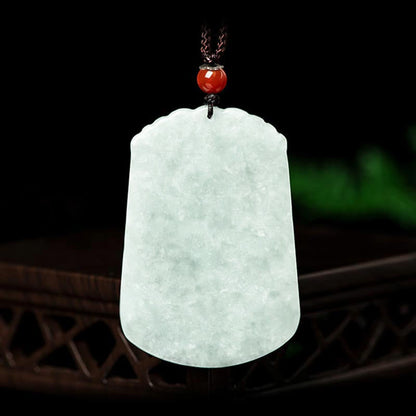 Buddha Stones Natural Jade 12 Chinese Zodiac Abundance Amulet Pendant Necklace