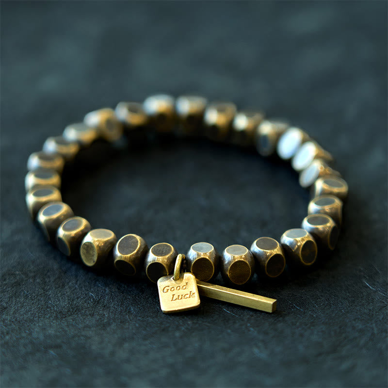 Buddhist Blessing Copper Good Luck Wealth Bracelet