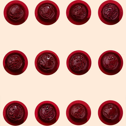 Buddhist Blessing Natural Cinnabar Chinese Zodiac Gourd Calm Blessing Red String Belly Chain