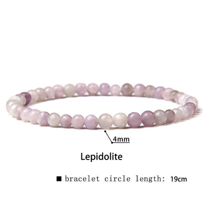 Buddhist Blessing 4mm Various Stone Crystal Mini Beads Healing Bracelet