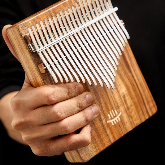 Buddhist Blessing Kalimba 21 Keys Thumb Piano Acacia Maple Sapele Wood Portable Finger Piano