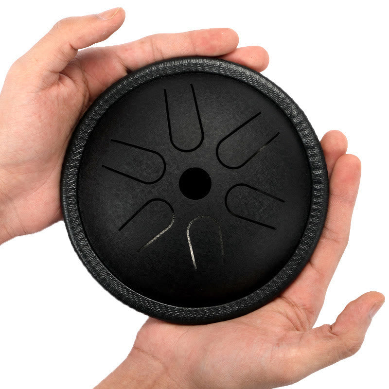 Buddhist Blessing Steel Tongue Drum Sound Healing Meditation Yoga Drum Kit 6 Note 5.5 Inch