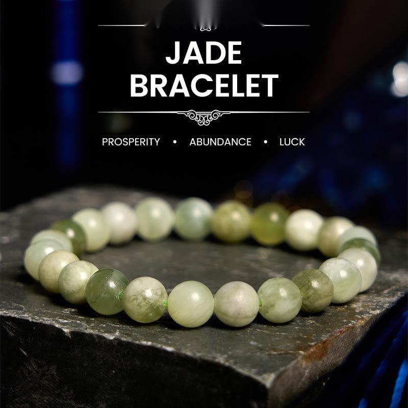 Buddhist Blessing Jade Abundance Bracelet