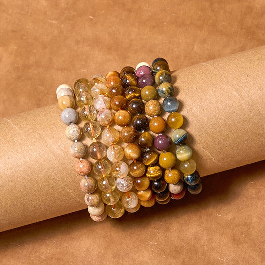 Buddhist Blessing Boost Confidence Yellow Series Happiness Positive Bracelet