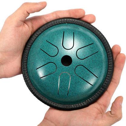 Buddhist Blessing Steel Tongue Drum Sound Healing Meditation Yoga Drum Kit 6 Note 5.5 Inch