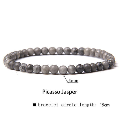 Buddhist Blessing 4mm Various Stone Crystal Mini Beads Healing Bracelet