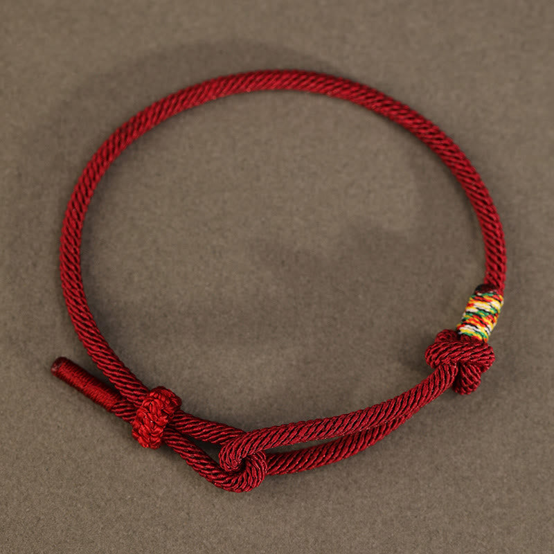 Buddhist Blessing Red String 925 Sterling Silver 999 Sterling Silver Coin Luck Bracelet