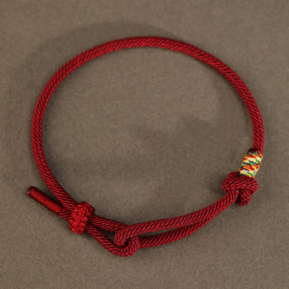 Buddhist Blessing Red String 925 Sterling Silver 999 Sterling Silver Coin Luck Bracelet