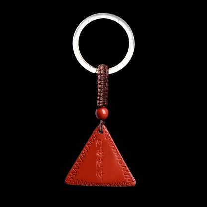 Buddhist Blessing Cinnabar Amitabha Calm Necklace Pendant