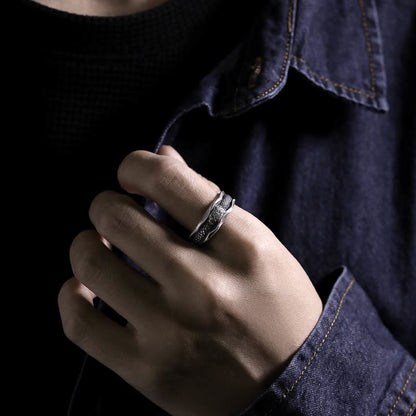 Buddhist Blessing 999 Sterling Silver Snake-shaped Year Of The Snake Protection Ring