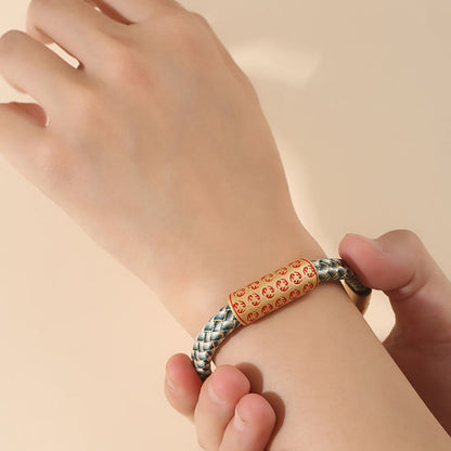 Buddhist Blessing Tibetan Hot Wheels Various Colors Rope Diamond Knot Luck Buckle Bracelet