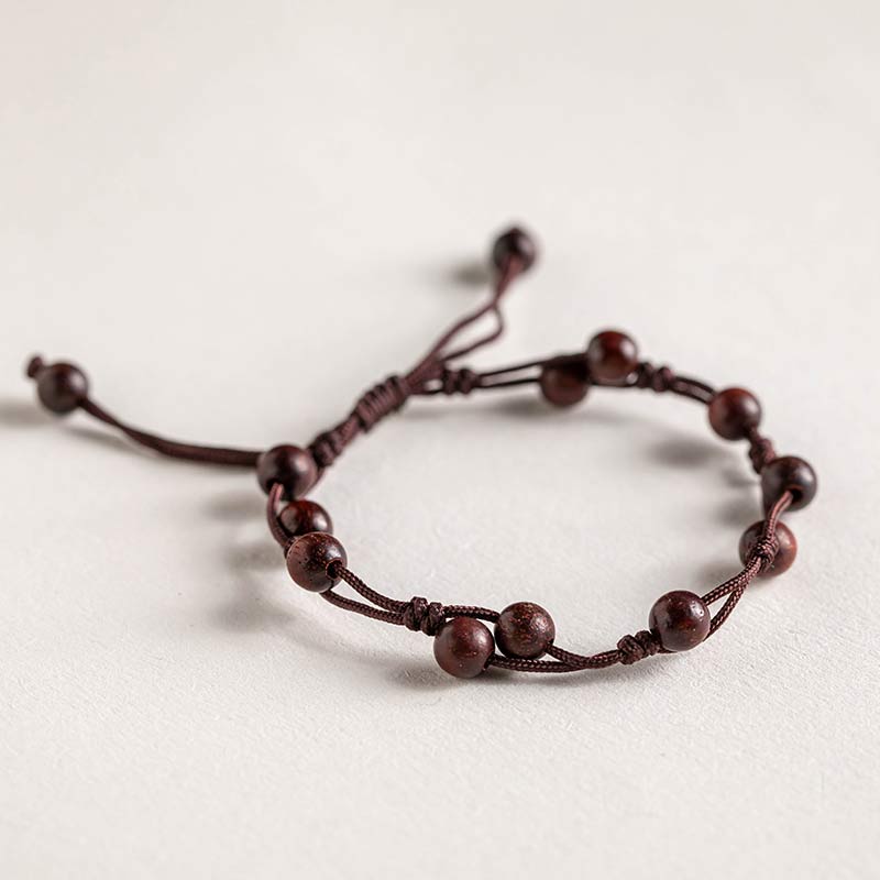 Buddhist Blessing Red Agate Moss Agate Cinnabar Calm Bracelet