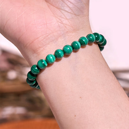 Buddhist Blessing Natural Malachite Protection Calmness Bracelet