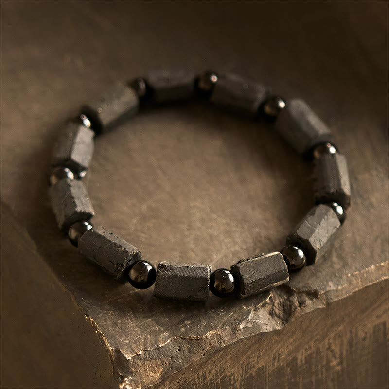 Buddhist Blessing Black Tourmaline Wisdom Bracelet