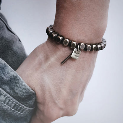 Buddhist Blessing Copper Good Luck Wealth Bracelet