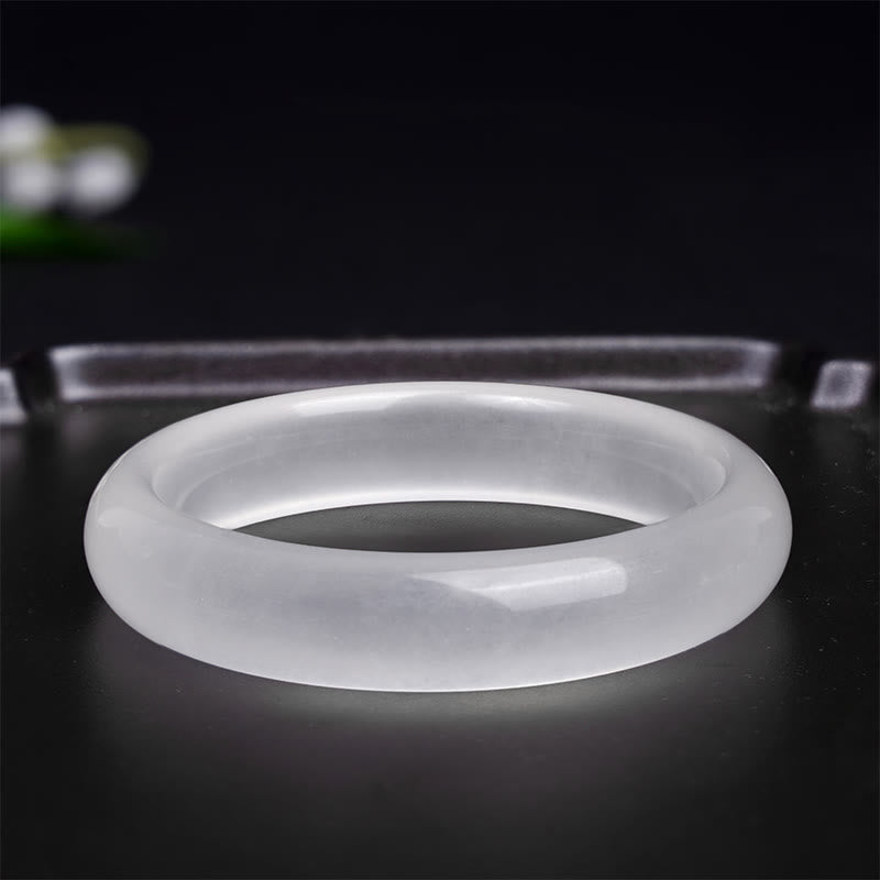 Buddhist Blessing Natural Golden Silk Jade Wealth Luck Bracelet Bangle