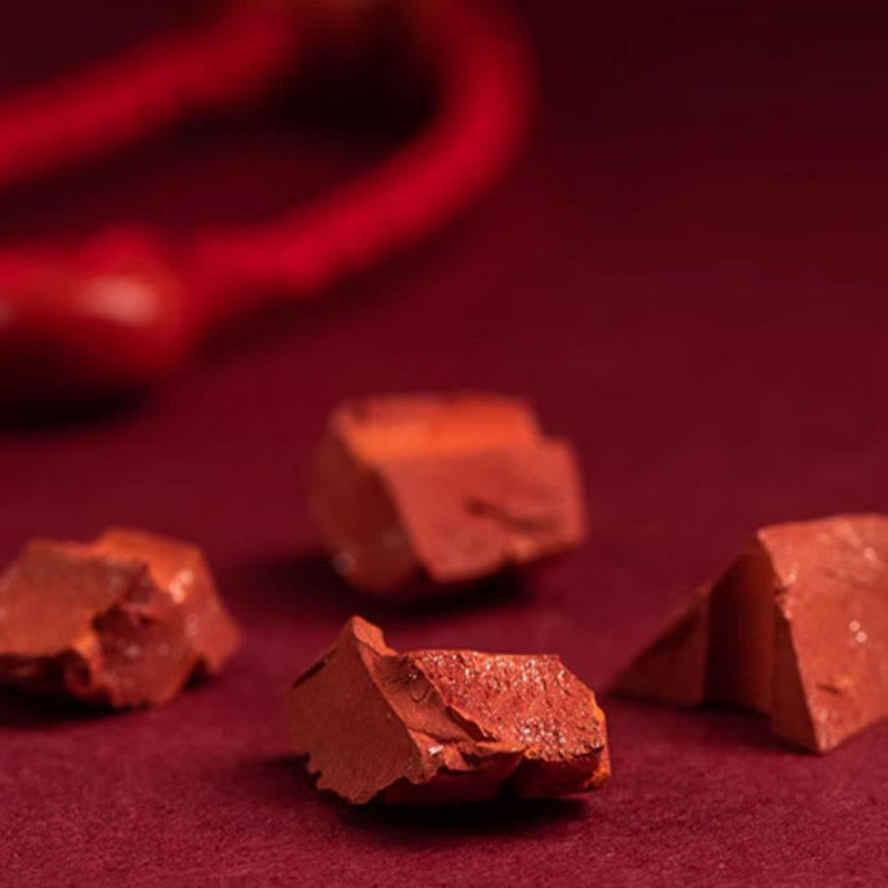 Buddhist Blessing Natural Cinnabar Calm Blessing Red String Belly Chain