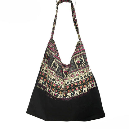 Buddhist Blessing Cotton Crossbody Bag Shoulder Bag