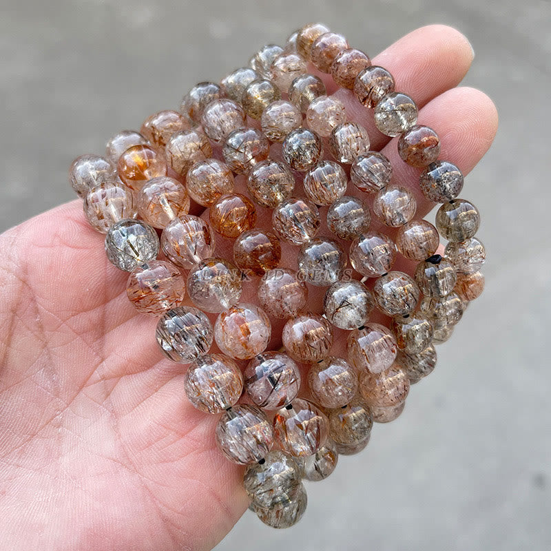 Buddhist Blessing Natural Super Seven Crystal Positive Growth Bracelet