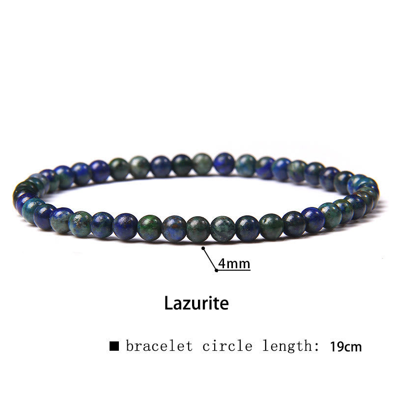 Buddhist Blessing 4mm Various Stone Crystal Mini Beads Healing Bracelet
