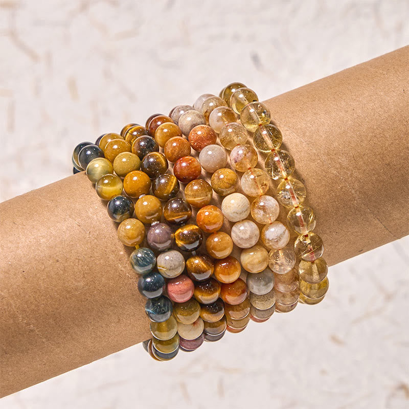 Buddhist Blessing Boost Confidence Yellow Series Happiness Positive Bracelet