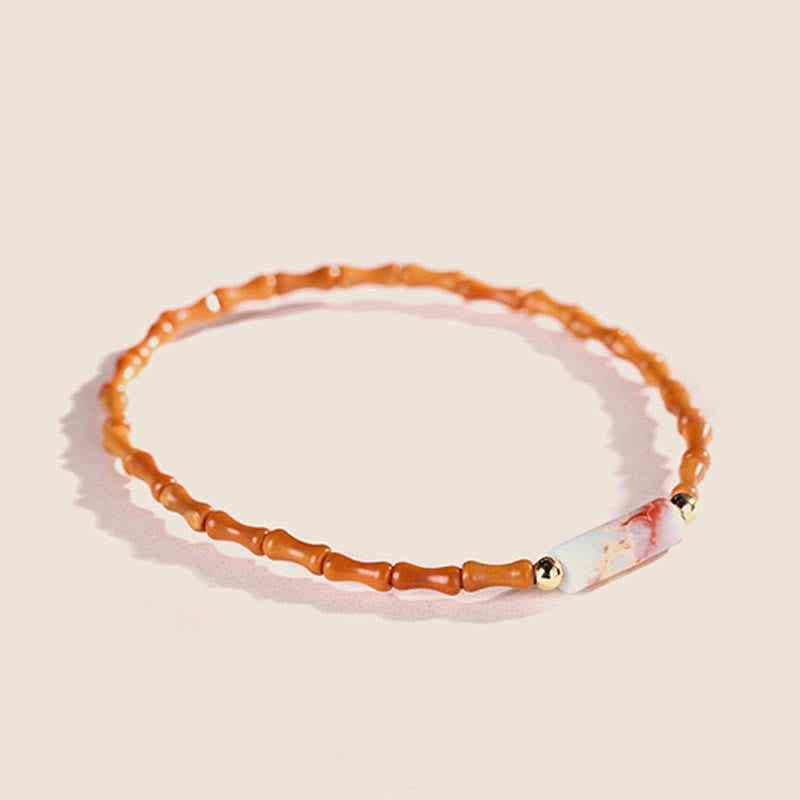 Buddhist Blessing Ultra-fine Olive Pit Peace Bracelet