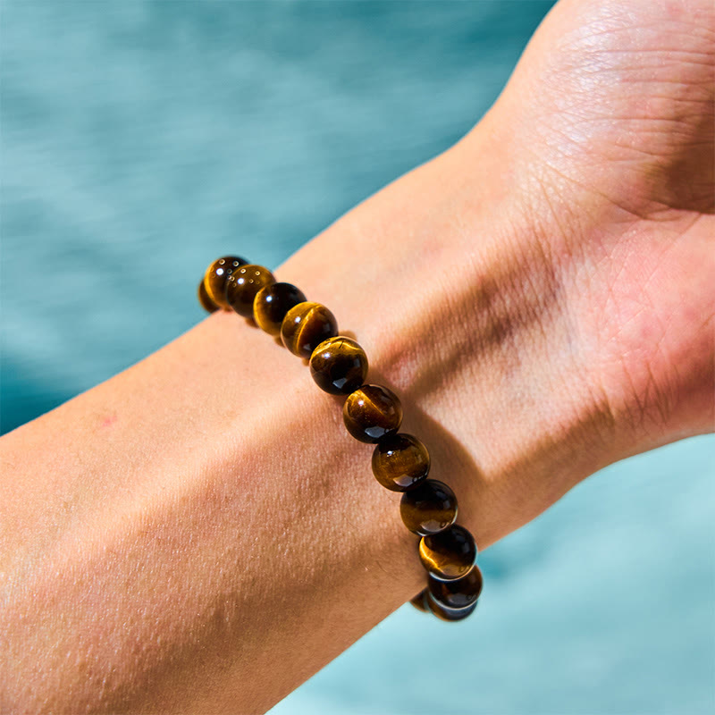 Buddhist Blessing Tiger Eye Strength Bracelet