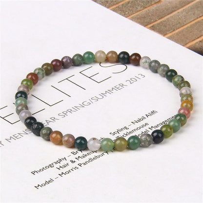 Buddhist Blessing 4mm Various Stone Crystal Mini Beads Healing Bracelet